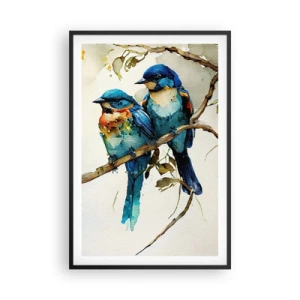 Affiche dans un cadre noir - Poster - A-t-il été offensé ? - 61x91 cm