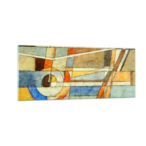 Impression sur verre - Image sur verre - Cubisme sur le chantier - 100x40 cm