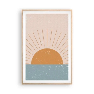 Affiche dans un chêne clair - Poster - Un miracle au quotidien - 61x91 cm