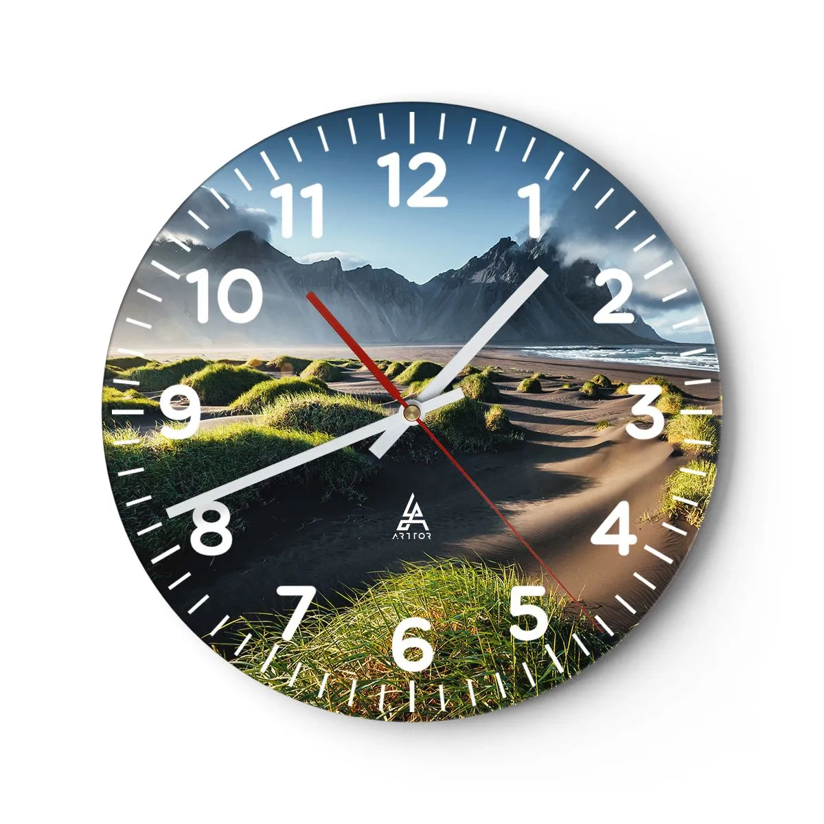 Horloge murale - Pendule murale - Harmonie des éléments - 40x40 cm