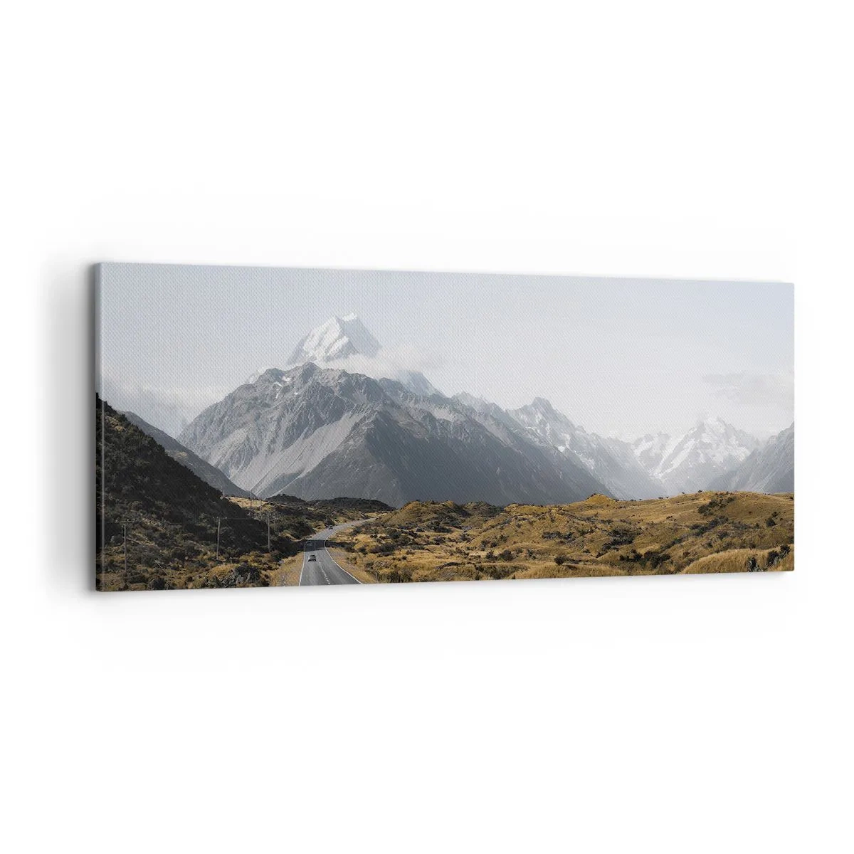 Impression sur toile - Image sur toile - Chemin vers le coeur de la montagne - 100x40 cm