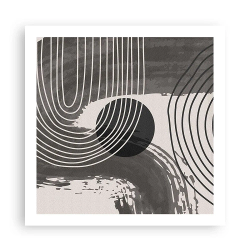Affiche - Poster - L'ovale gagne - 60x60 cm