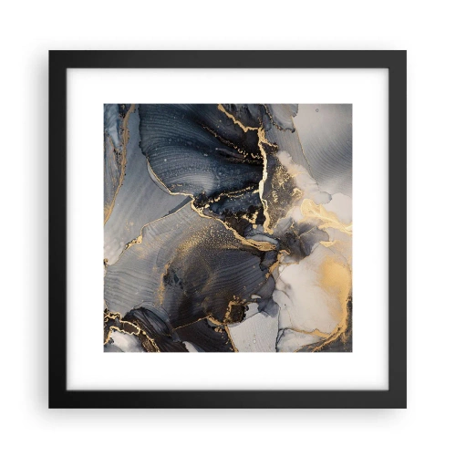 Affiche dans un cadre noir - Poster - La vie de la pierre - 30x30 cm