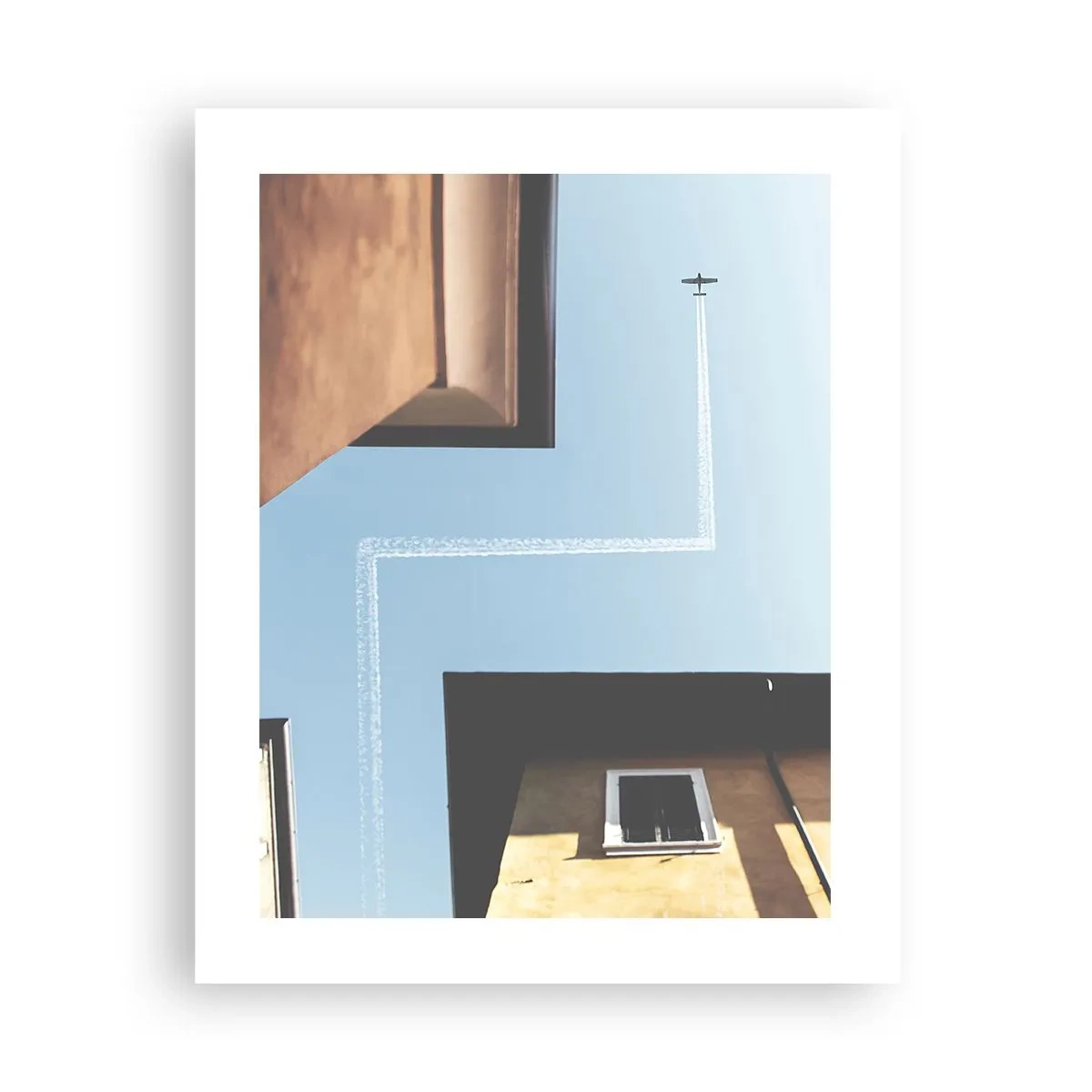 Affiche - Poster - Au-dessus du labyrinthe de la ville - 40x50 cm