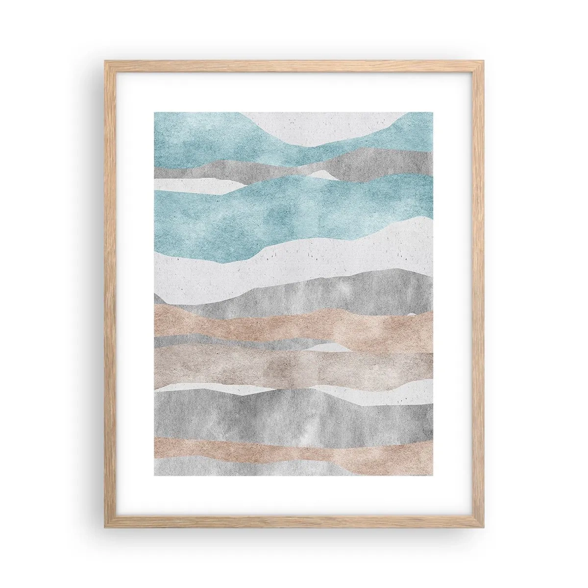 Affiche dans un chêne clair - Poster - Une étude de proximité - 40x50 cm