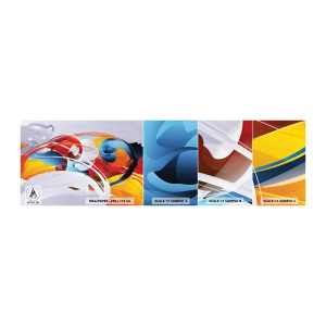 Échantillon de Papier Peint Autocollant Deluxe Sticker - La danse des éléments - Abstraction, Morceau, Graphique - 100x30 cm