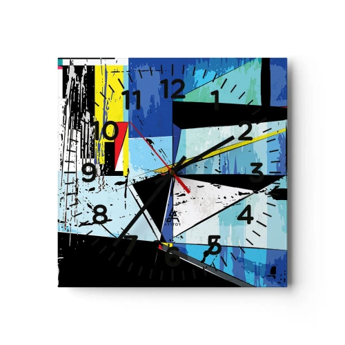 Horloge murale - Pendule murale - Regardez le monde sous un certain angle… - 40x40 cm
