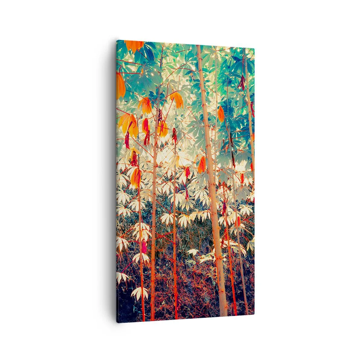 Impression sur toile - Image sur toile - La vie secrète des feuilles - 55x100 cm