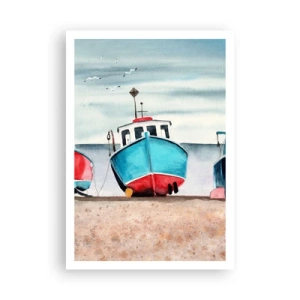 Affiche - Poster - Prêt pour la pêche - 70x100 cm