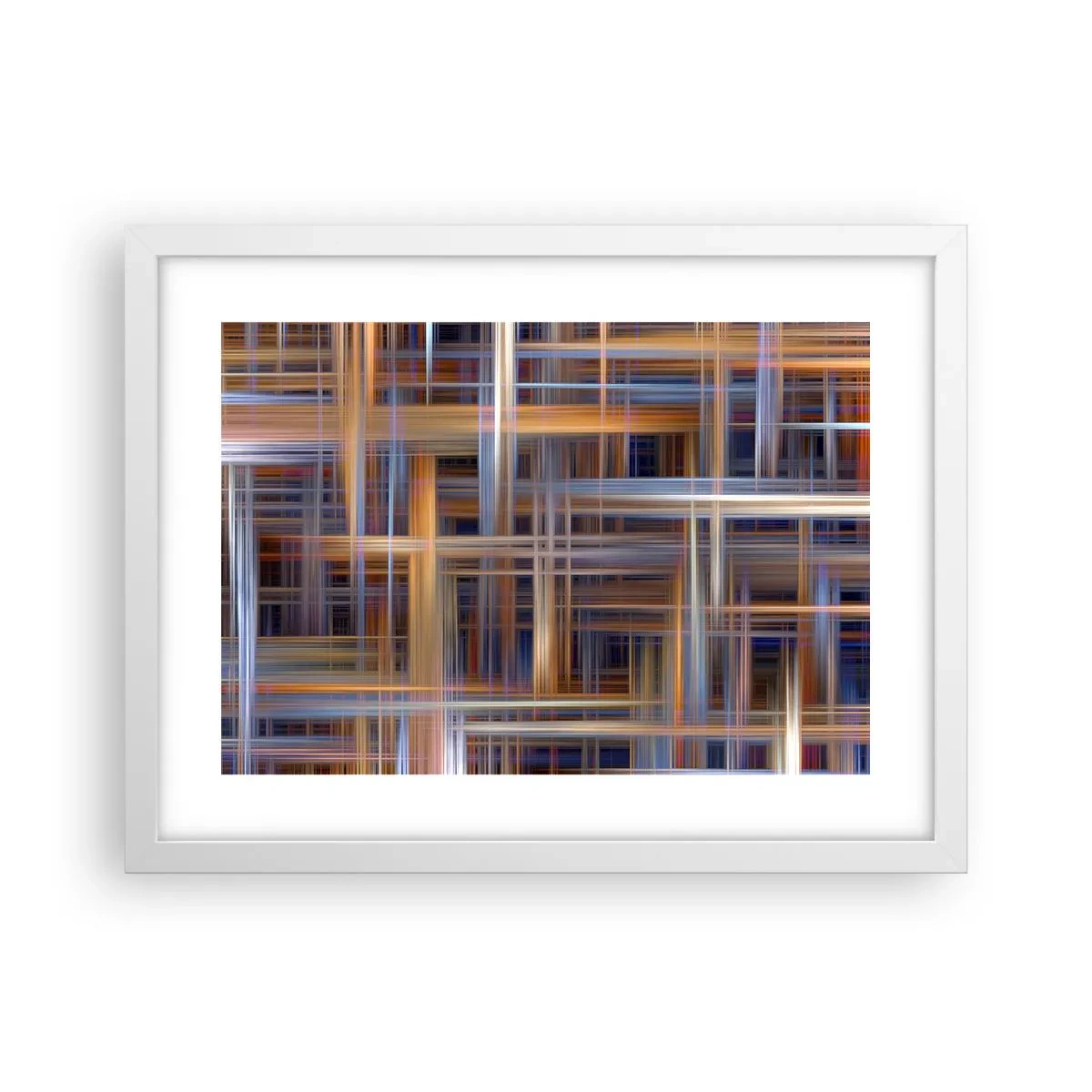 Affiche dans un cadre blanc - Poster - Tissé de lumière - 40x30 cm