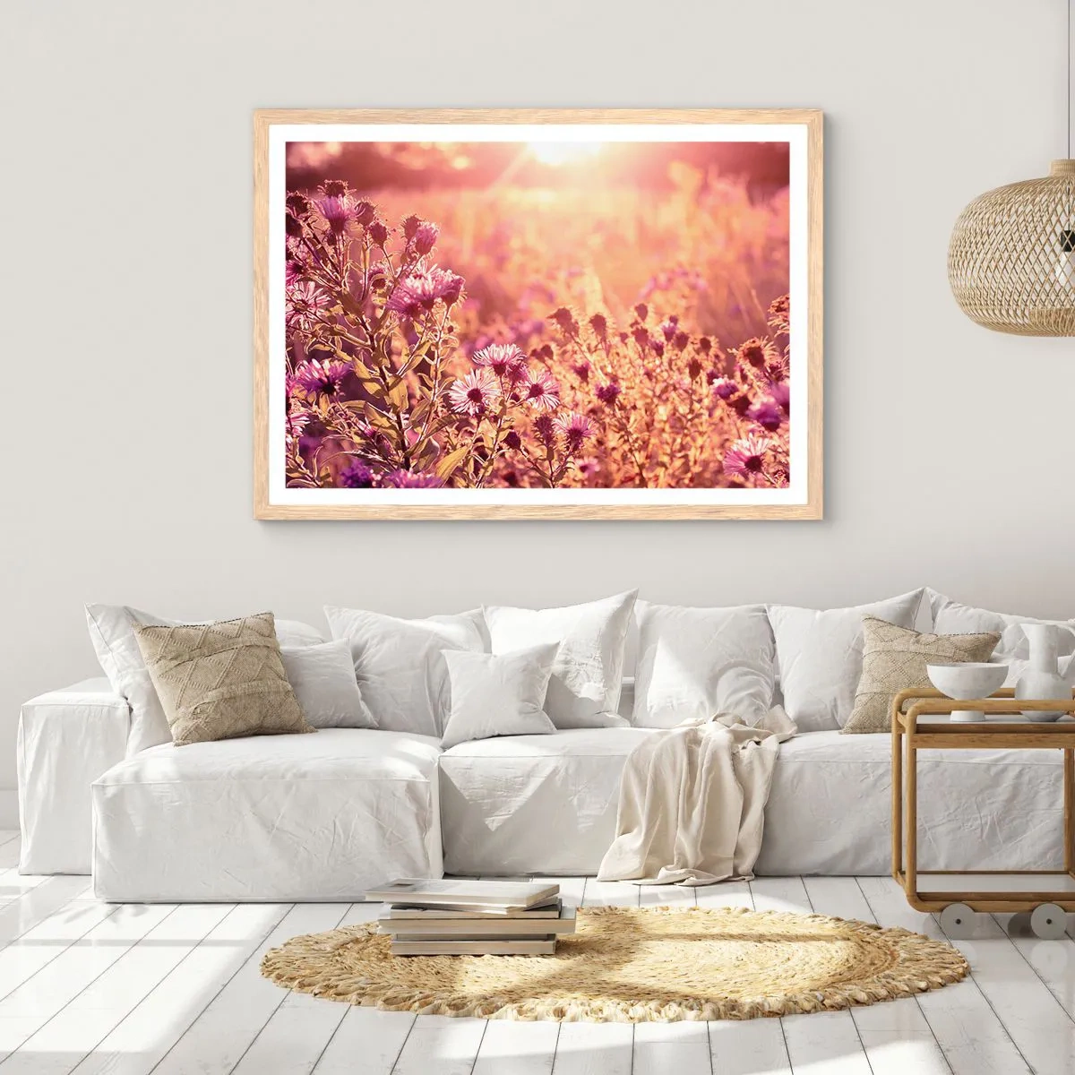 Affiche dans un chêne clair - Poster - Avant que l'été ne parte - 91x61 cm