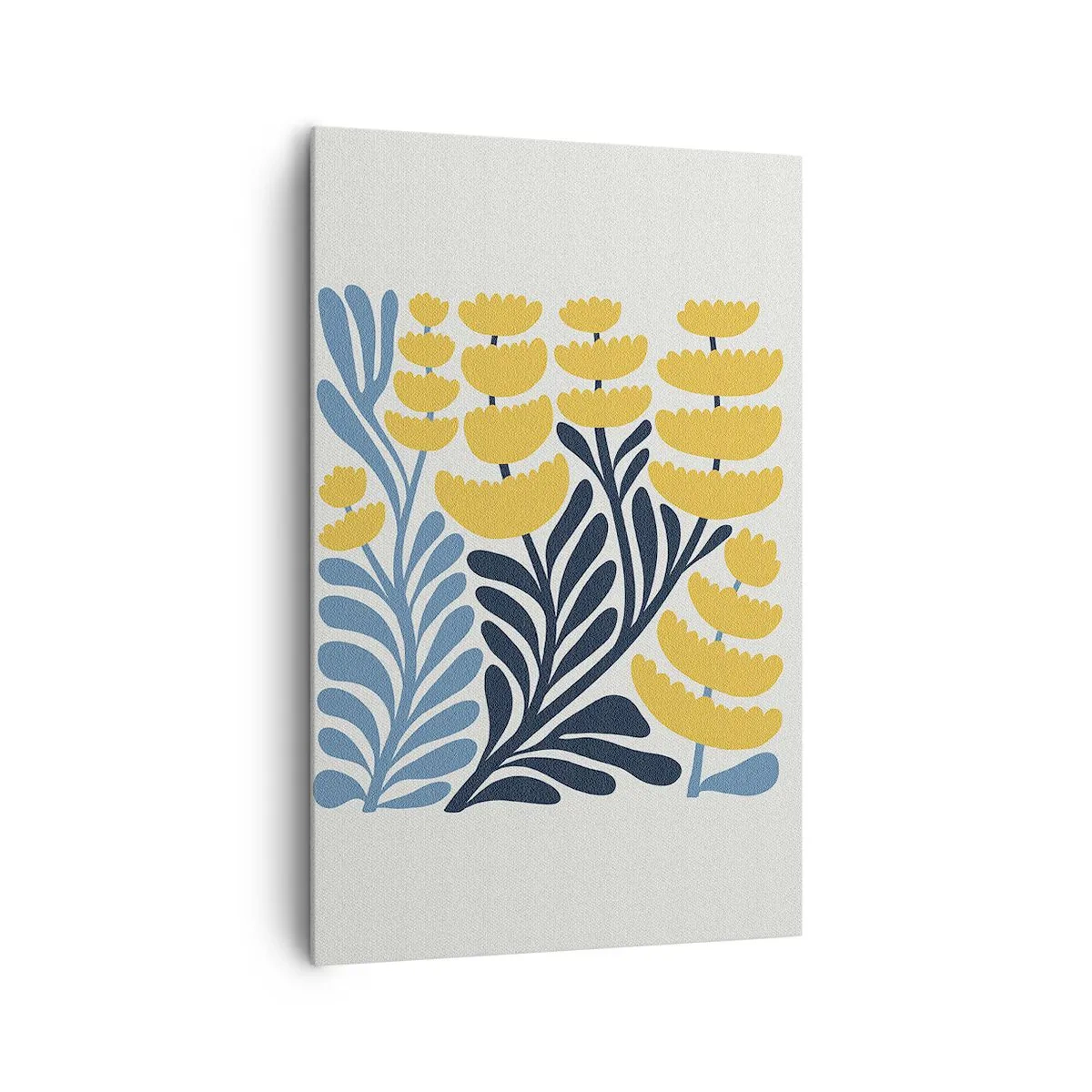 Impression sur toile - Image sur toile - Parterre de fleurs ensoleillé - 80x120 cm