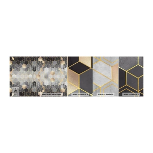 Échantillon de Papier Peint Autocollant Deluxe Sticker - Composition de diamants - Abstraction, Morceau, Graphique - 100x30 cm