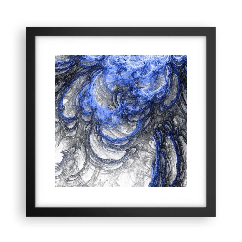 Affiche dans un cadre noir - Poster - La naissance d'une vague - 30x30 cm