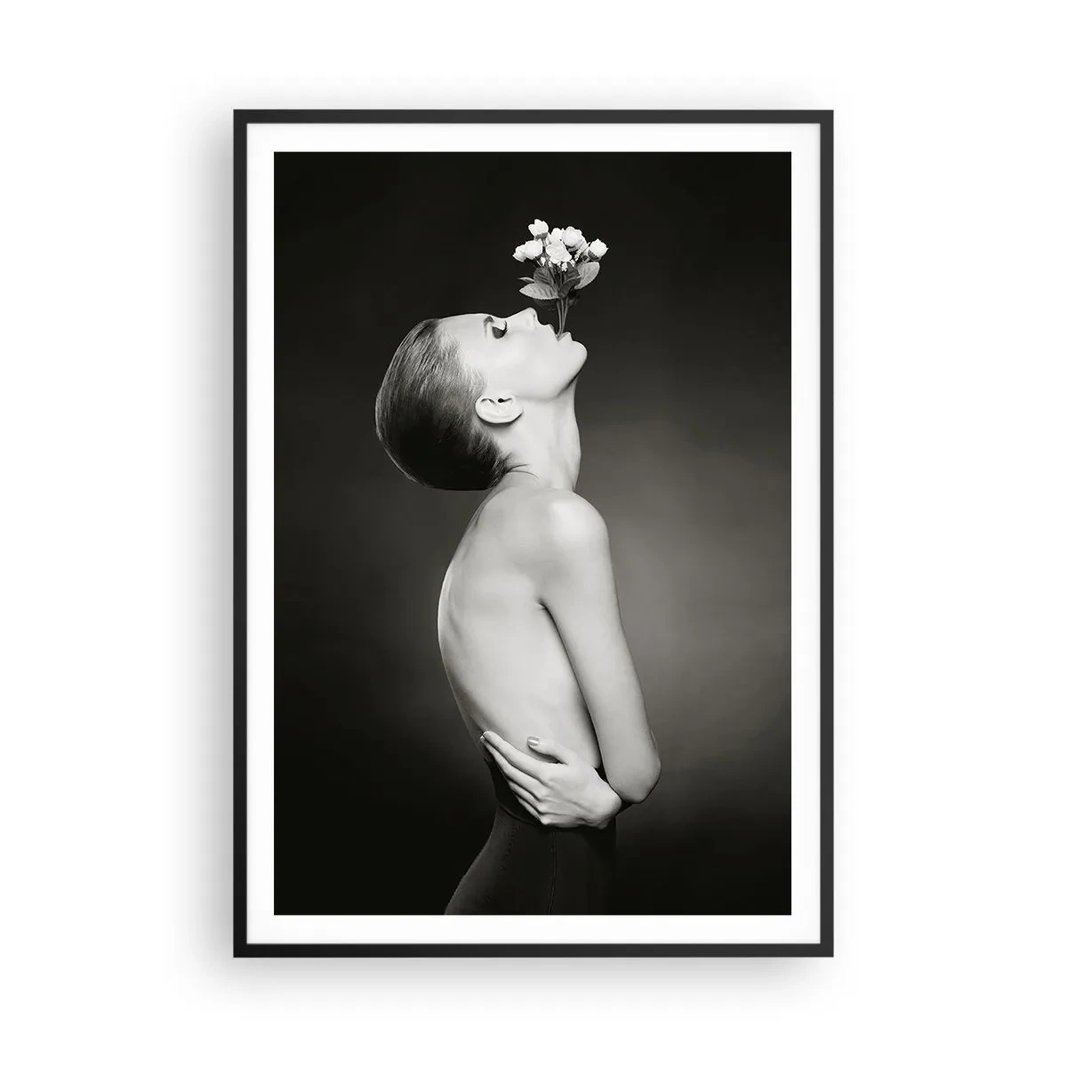 Affiche dans un cadre noir - Poster - Elégance excentrique - 70x100 cm