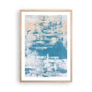 Affiche dans un chêne clair - Poster - À travers un iceberg - 50x70 cm