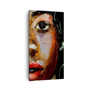 Impression sur toile - Image sur toile - Noir et brillant - 55x100 cm