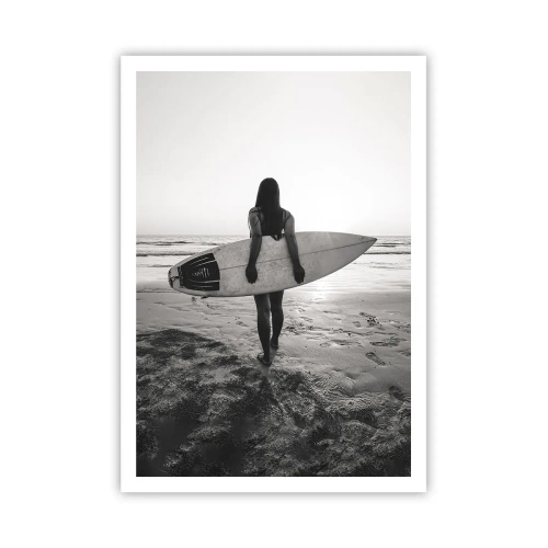 Affiche - Poster - Fille des vagues de la mer - 70x100 cm