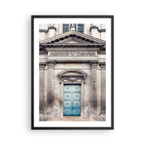 Affiche dans un cadre noir - Poster - Porte d'entrée vers le monde des esprits - 50x70cm - La porte d'entrée vers le monde de l'esprit - Décoration murale moderne pour le salon et la chambre ARTTOR