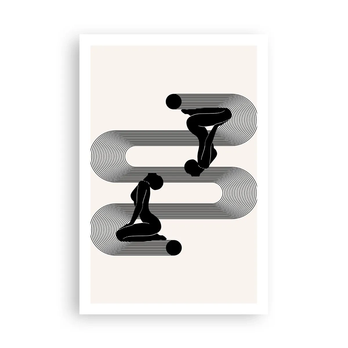 Affiche - Poster - Symétrie sensuelle - 61x91 cm