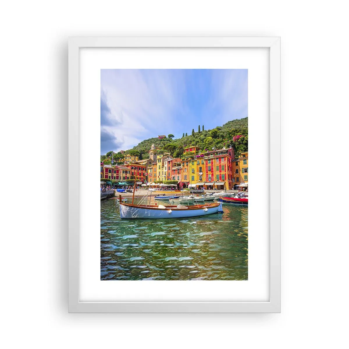 Affiche dans un cadre blanc - Poster - Matinée italienne - 30x40 cm