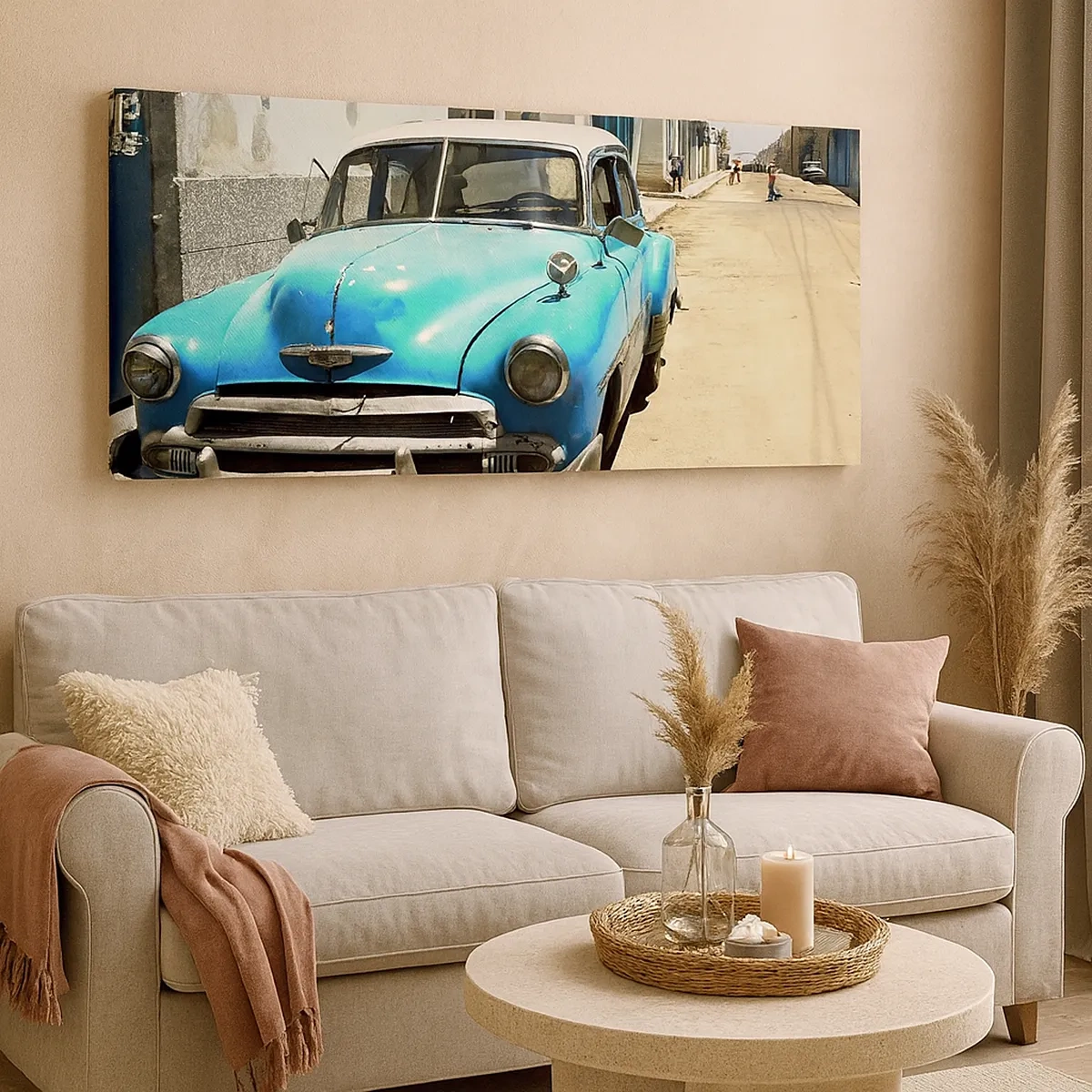 Impression sur toile - Image sur toile - Et vive Cuba ! - 30x30 cm