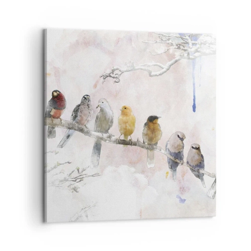 Impression sur toile - Image sur toile - Rencontre ailée - 50x50 cm