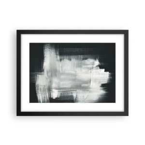 Affiche dans un cadre noir - Poster - Tissé à la verticale et à l'horizontale - 40x30 cm