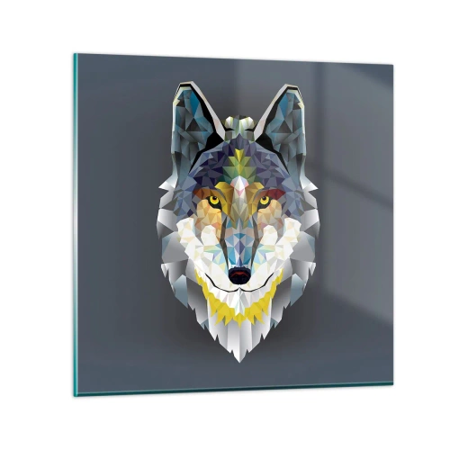 Impression sur verre - Image sur verre - On parle du loup - 40x40 cm