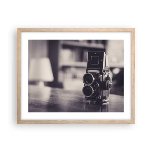 Affiche dans un chêne clair - Poster - La magie de la photographie ancienne - 50x40 cm