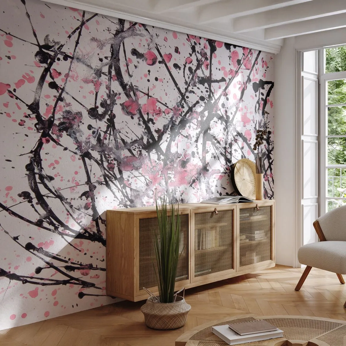Papier Peint Autocollant Deluxe Sticker - La nature éphémère de la vie - Abstraction, Morceau, Modèle moderne - 250x175 cm