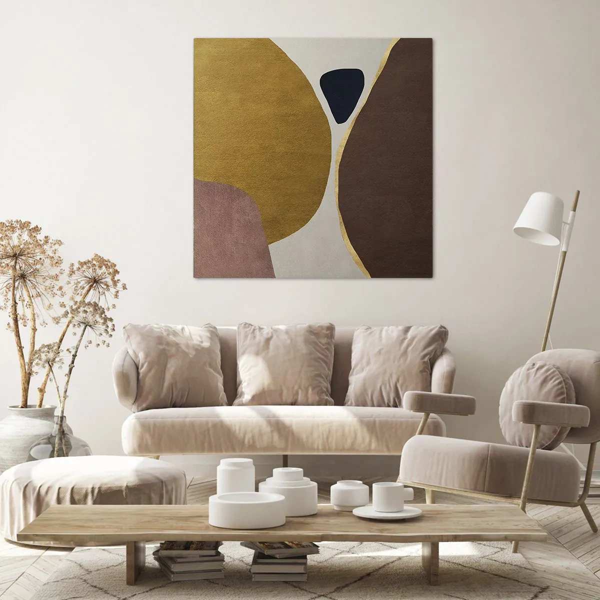 Impression sur toile - Image sur toile - L'abstraction – une place dans l'espace - 40x40 cm