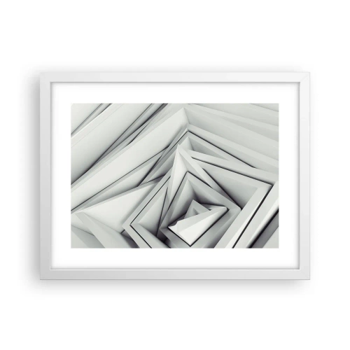 Affiche dans un cadre blanc - Poster - Bourgeon d’angles vifs - 40x30 cm