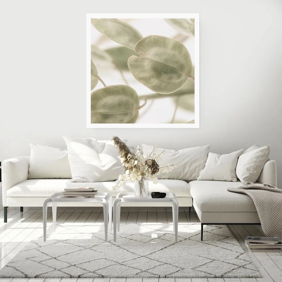 Affiche - Poster - Au commencement il y avait des feuilles... - 40x40 cm