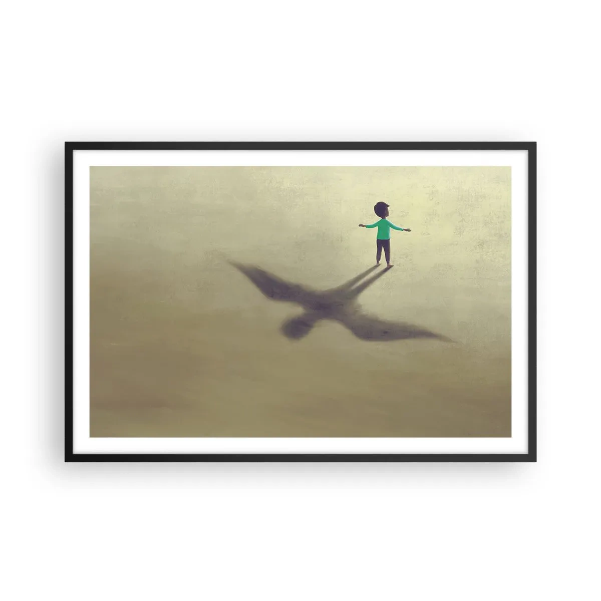 Affiche dans un cadre noir - Poster - Héros du futur - 91x61 cm