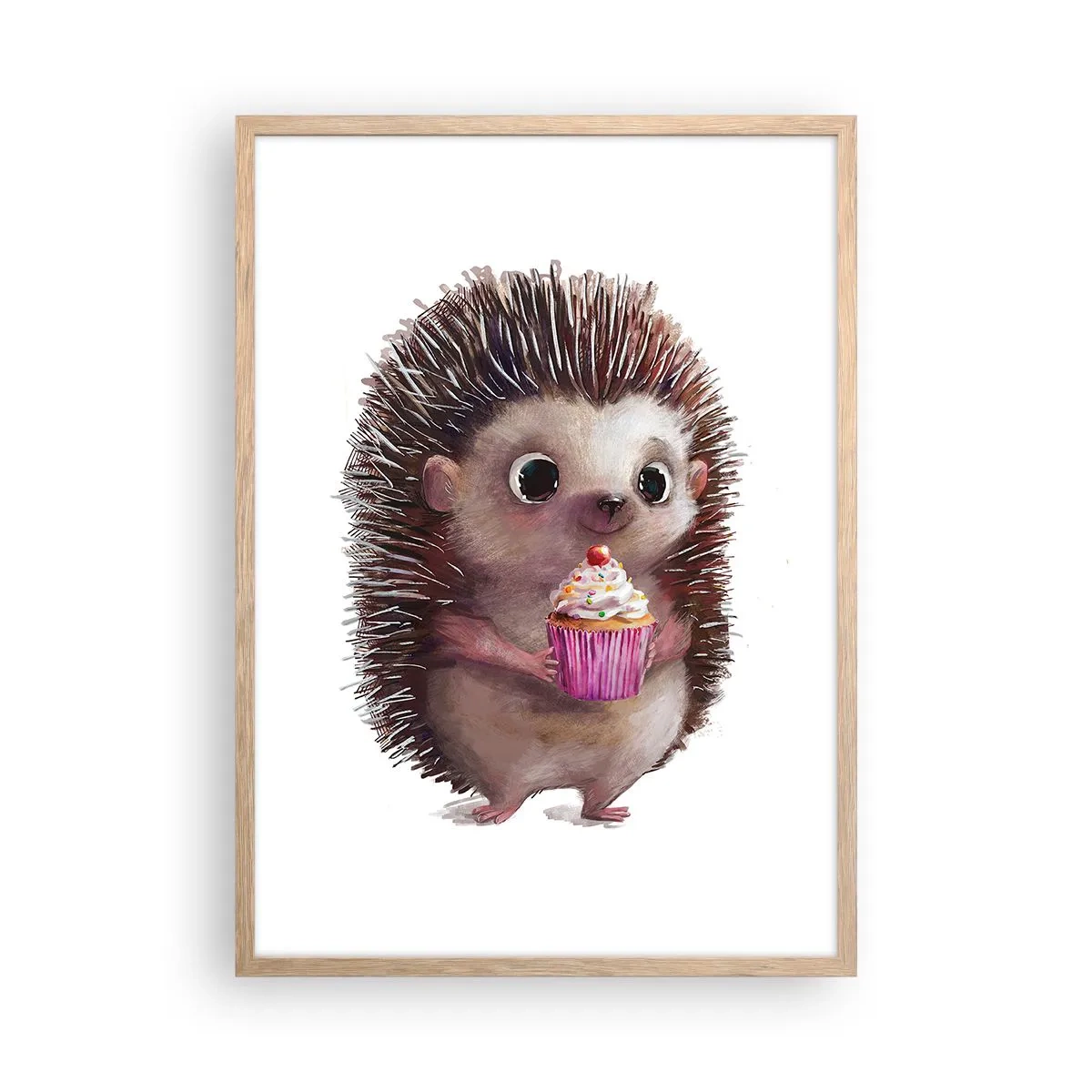 Affiche dans un chêne clair - Poster - La fête c'est tous les jours - 50x70 cm