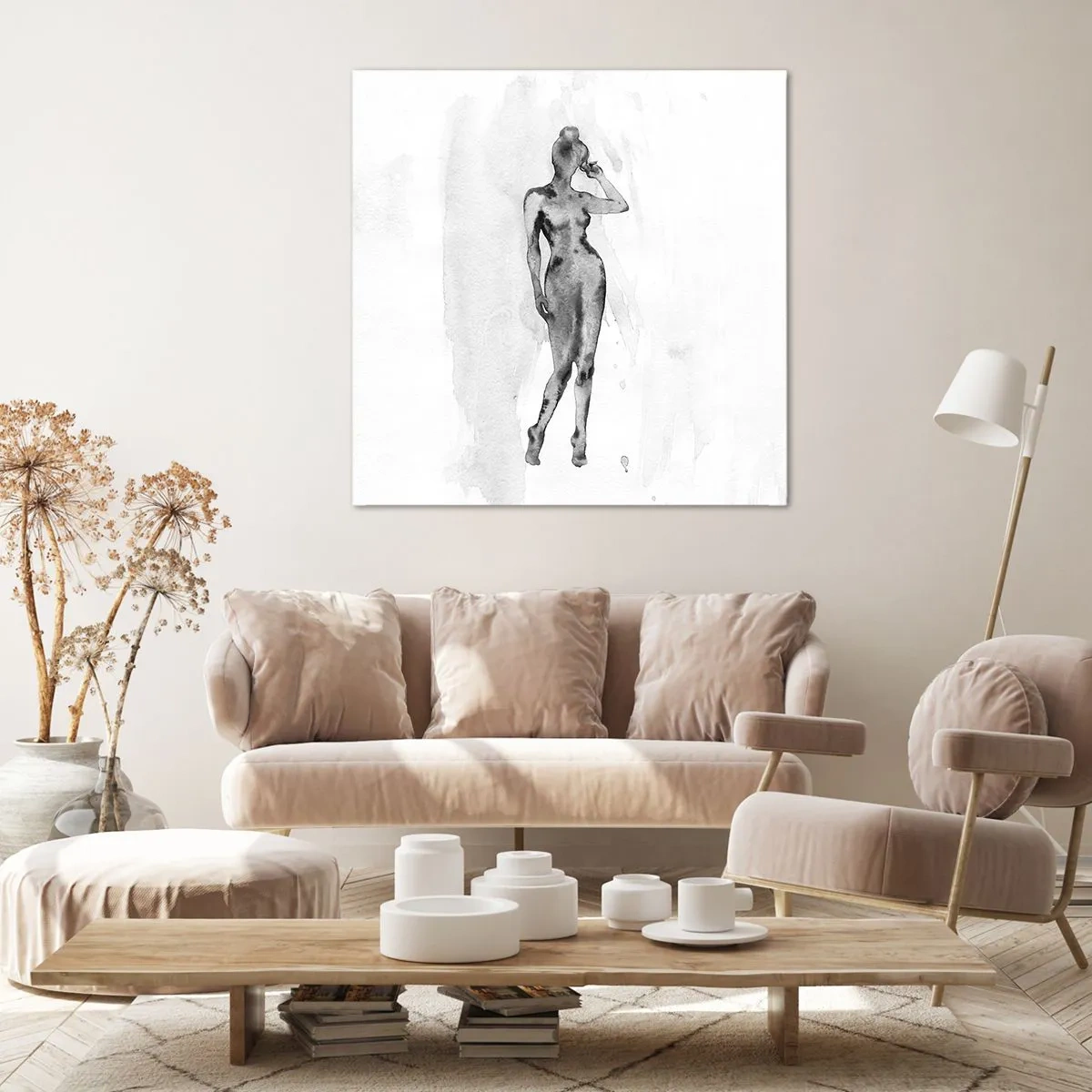 Impression sur toile - Image sur toile - Etude de l'idéal de la féminité - 50x50 cm