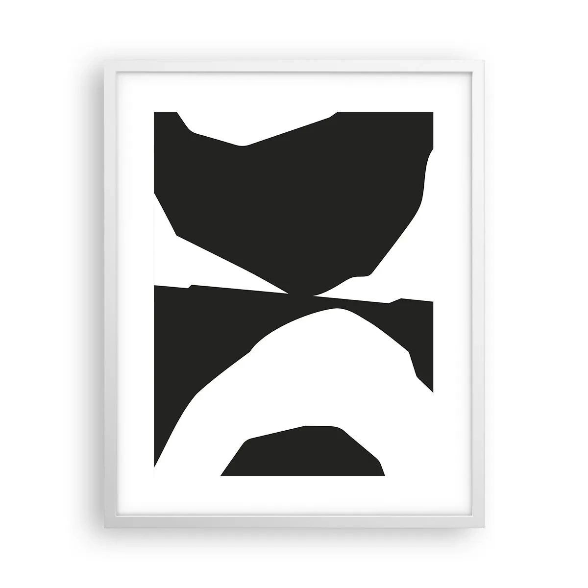 Affiche dans un cadre blanc - Poster - Positif négatif - 40x50 cm