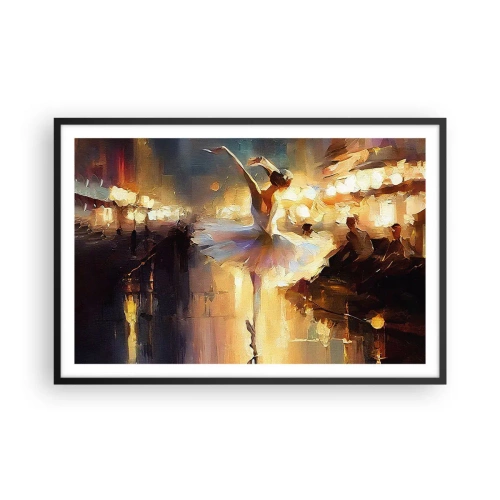 Affiche dans un cadre noir - Poster - Miracle dans la rue - 91x61 cm