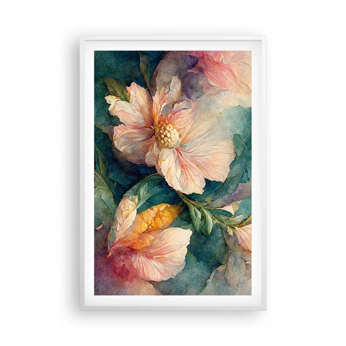 Affiche dans un cadre blanc - Poster - Uniquement de la subtilité - 61x91 cm