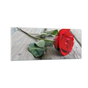 Impression sur verre - Image sur verre - Étude écarlate - 100x40 cm