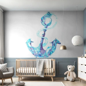 Papier Peint Photo Premium Canvas - Le confident des secrets de la mer - Abstraction, Ancre, Mer - 150x105 cm