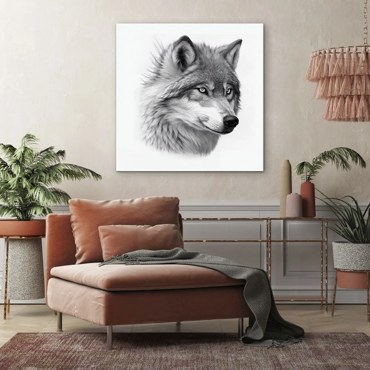 Impression sur toile - Image sur toile - Alpha – sans aucun doute - 50x50 cm