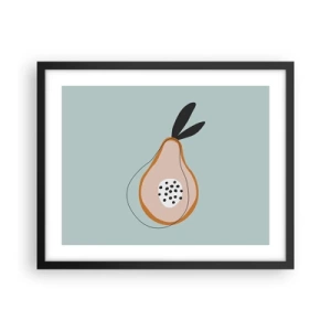 Affiche dans un cadre noir - Poster - Pénétrer la nature des choses - 50x40 cm