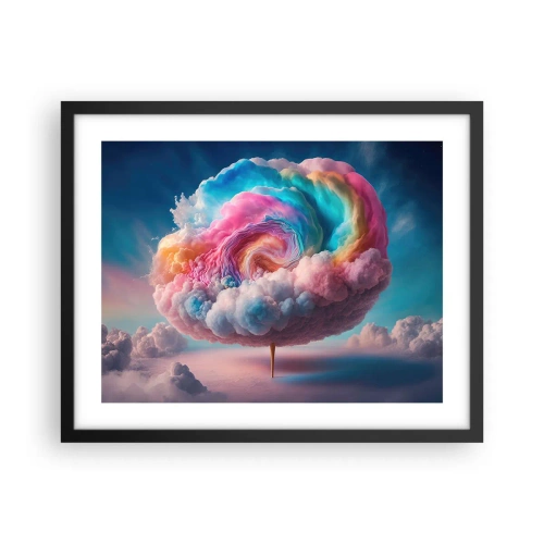 Affiche dans un cadre noir - Poster - Le rêve d'un parc d'attractions - 50x40 cm