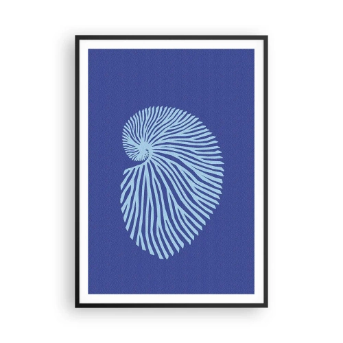 Affiche dans un cadre noir - Poster - La naissance de la coquille - 70x100 cm