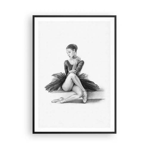 Affiche dans un cadre noir - Poster - Envoutée par la danse - 70x100 cm