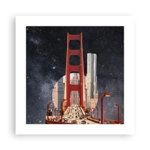 Affiche - Poster - Toujours au centre - 40x40 cm