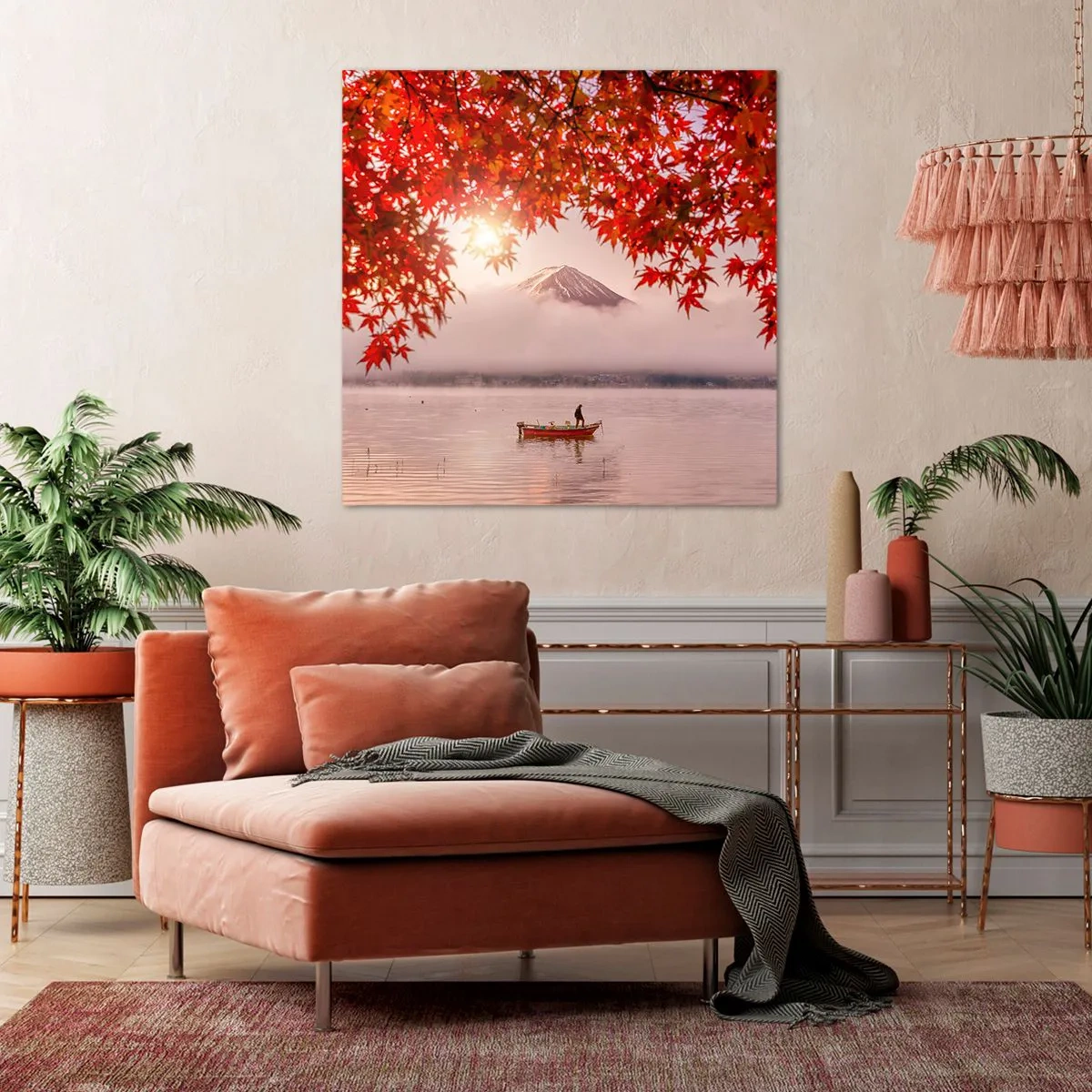 Impression sur toile - Image sur toile - Dans le climat japonais - 40x40 cm