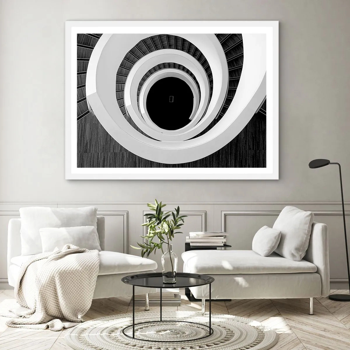 Affiche dans un cadre blanc - Poster - Les choses concrêtes - 70x50 cm